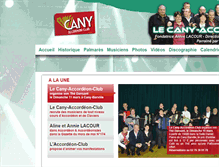 Tablet Screenshot of cany-accordeon-club.com